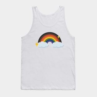 Gay Pride Retro Rainbow Tank Top